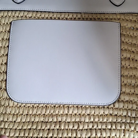 Kate Spade Tan and Cream Woven Tote - Picture 11 of 13